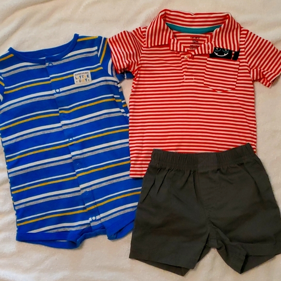 Baby Boy shorts set & Romper - Picture 1 of 8